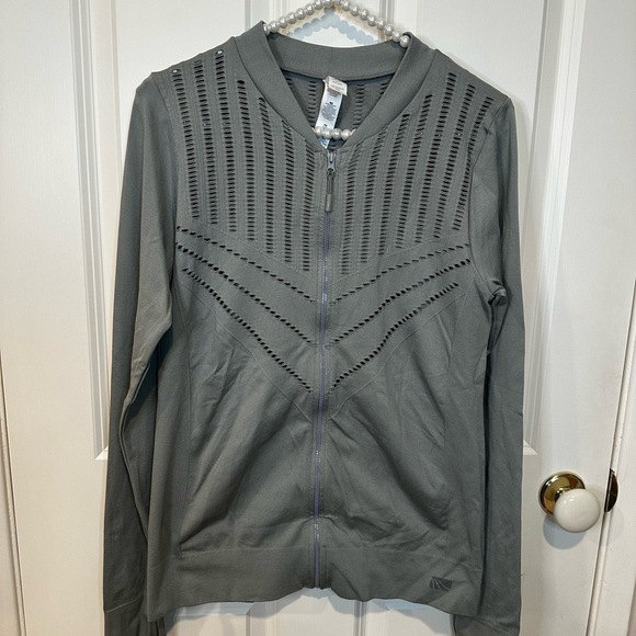 Marika Jackets & Blazers - Green sage Zip-Up Jacket